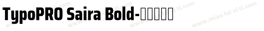 TypoPRO Saira Bold字体转换